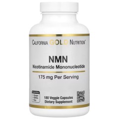 California Gold Nutrition, NMN, 175 мг, 180 растительных капсул